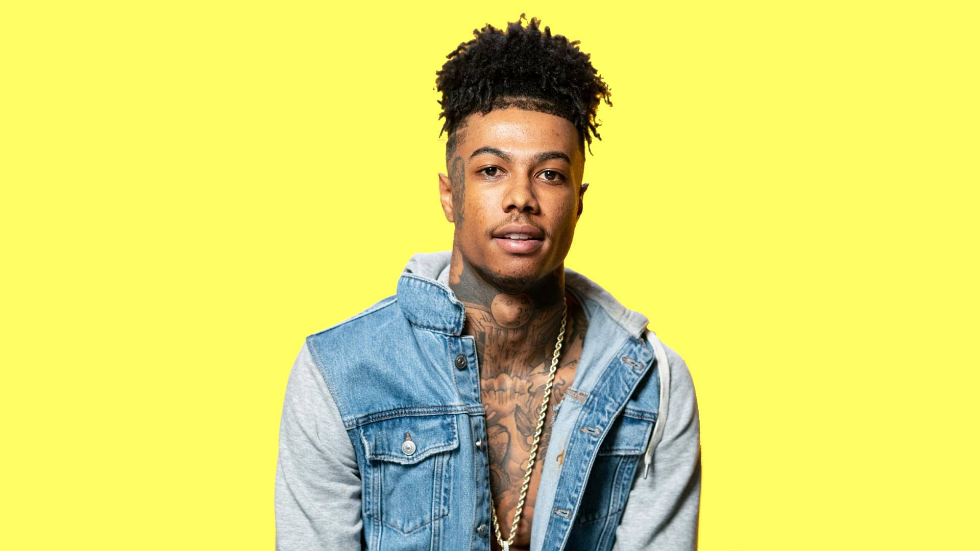 Blueface Yellow Background Wallpaper