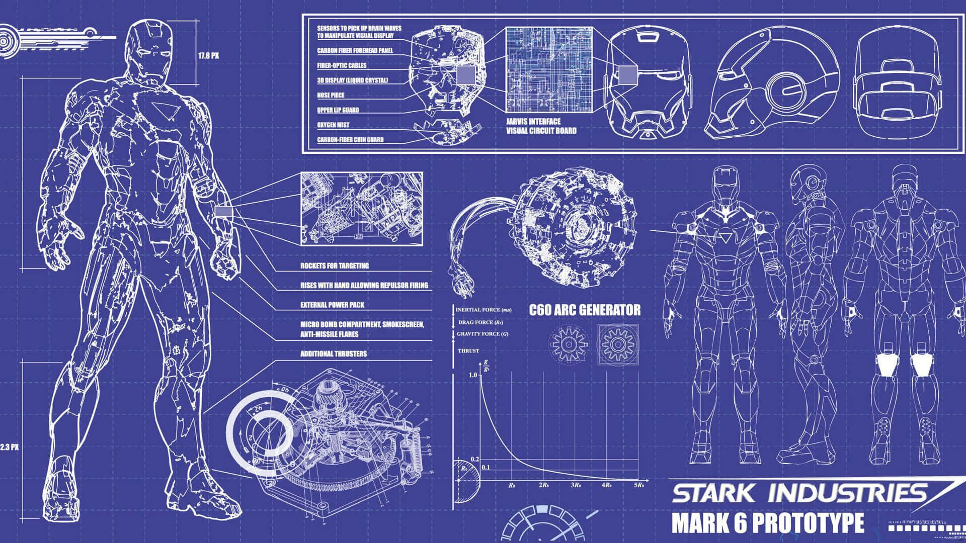 Blueprint Background Ironman Suit Blueprint Wallpaper