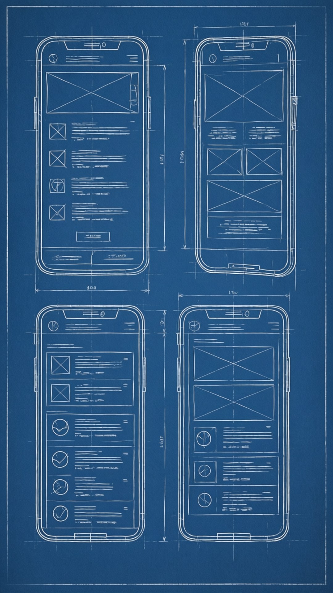 Blueprint UI Wireframes Fonds d'écran