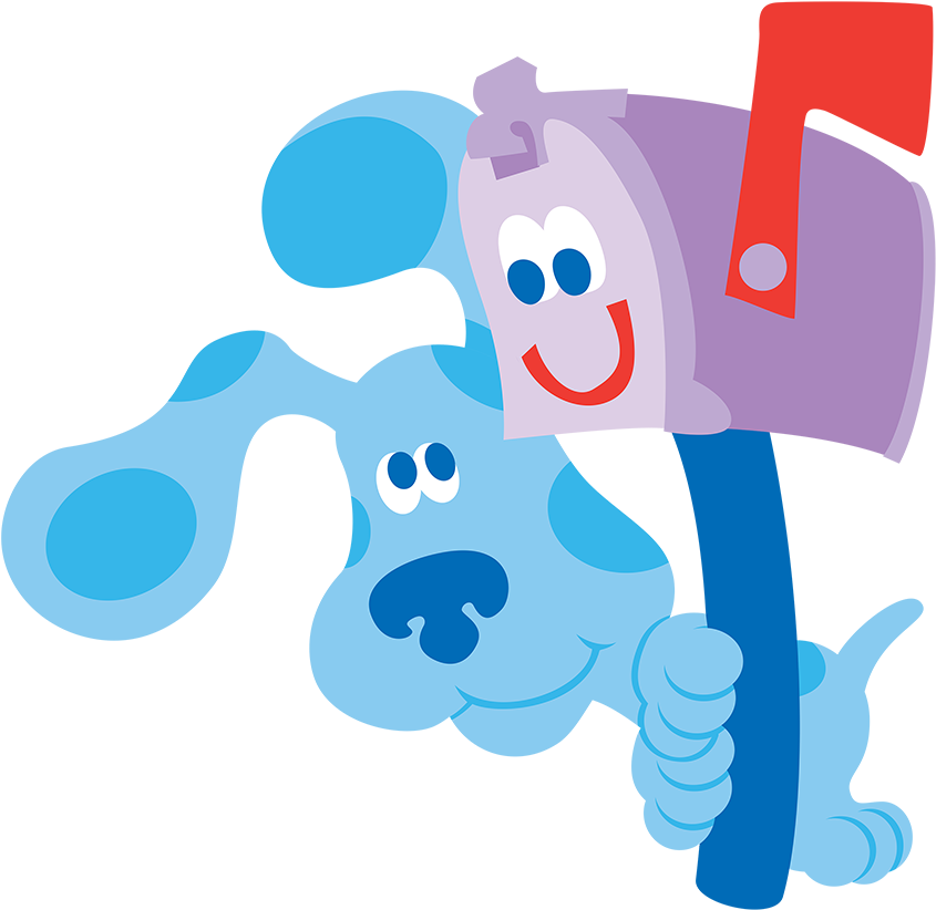 Blue's Clues Blue And Mailbox Illustration PNG