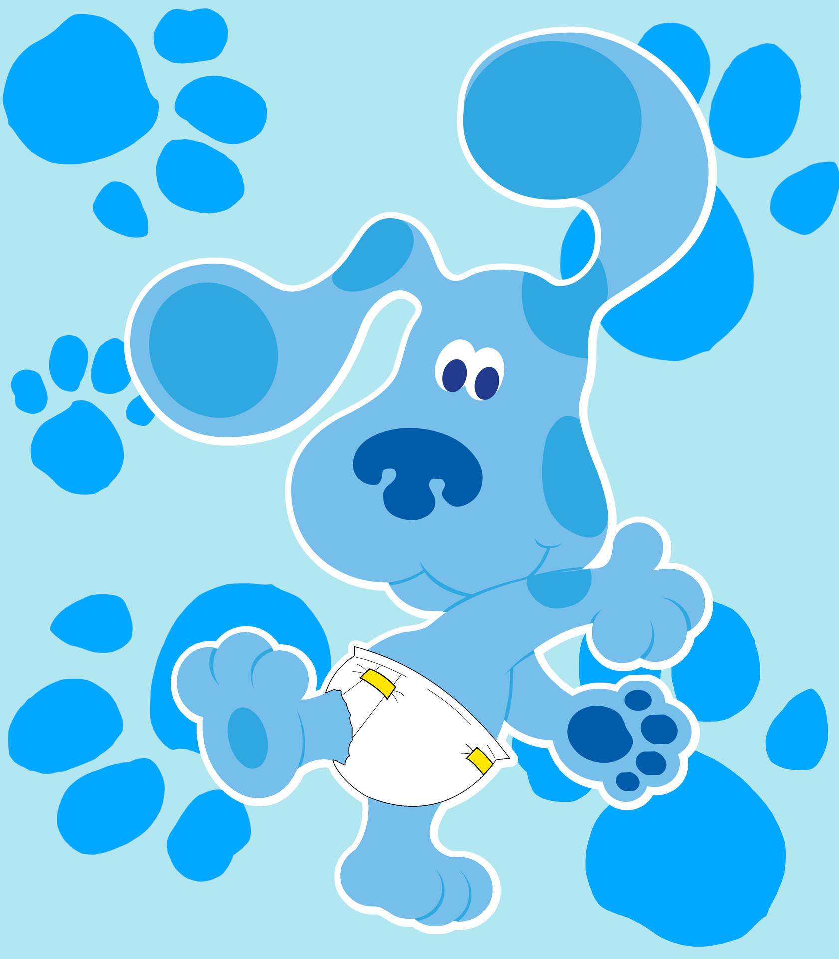 Blues Clues Blue With Diaper Wallpaper