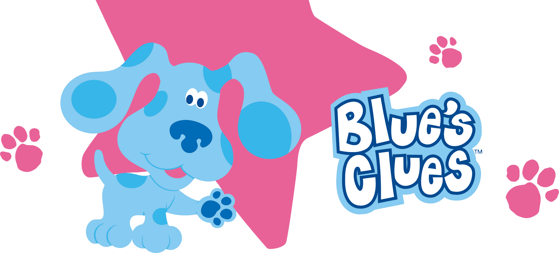 Blue's Clues Cartoon Logo And Character PNG