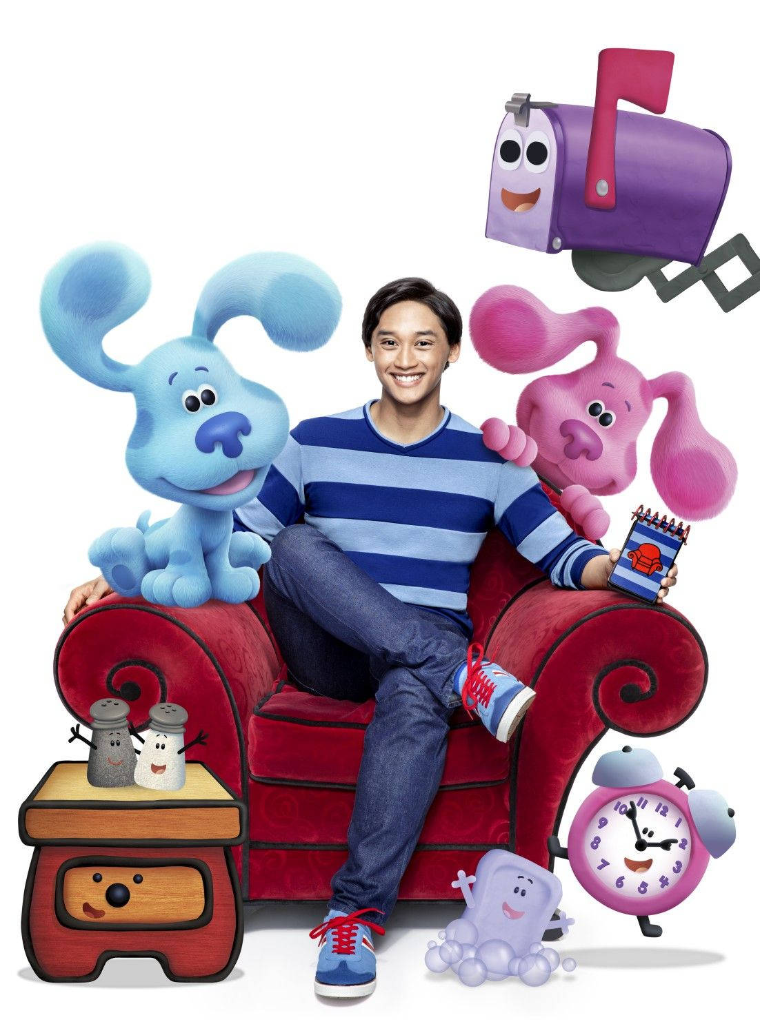 Blues Clues Character Collage Wallpaper