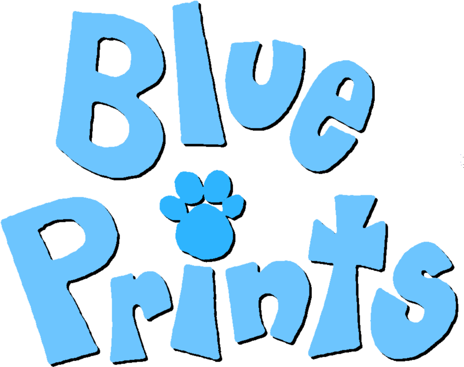 Blue's Clues Logo With Paw Print PNG