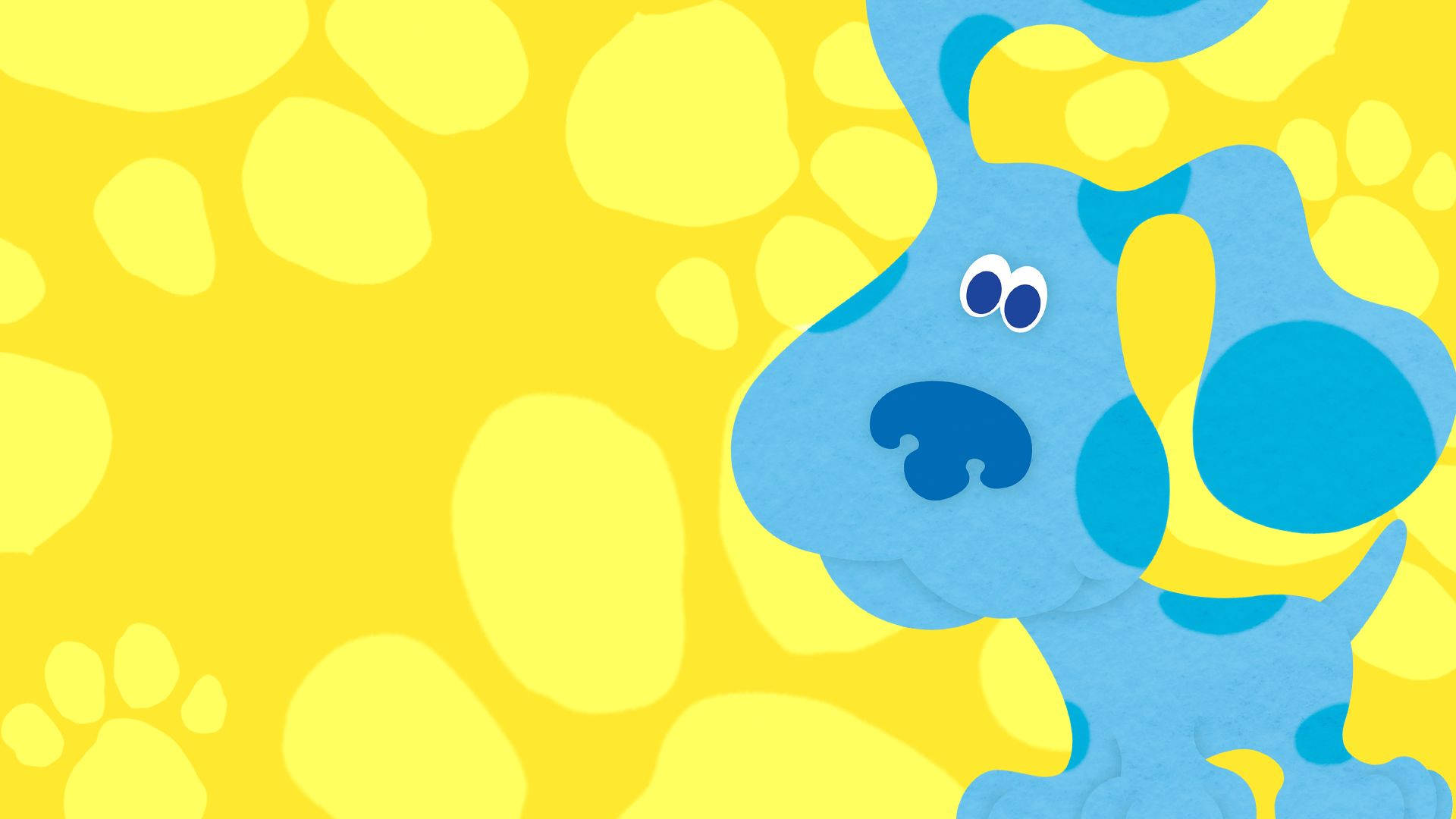 Blues Clues On Yellow Wallpaper