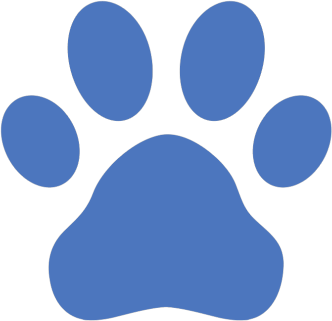 Blue's Clues Paw Print Icon PNG