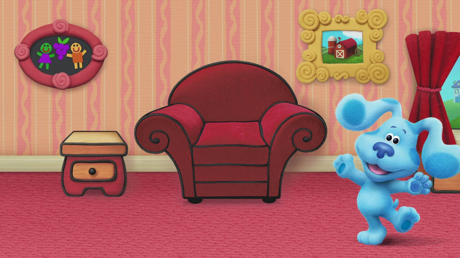 Blues Clues The Red Chair Wallpaper