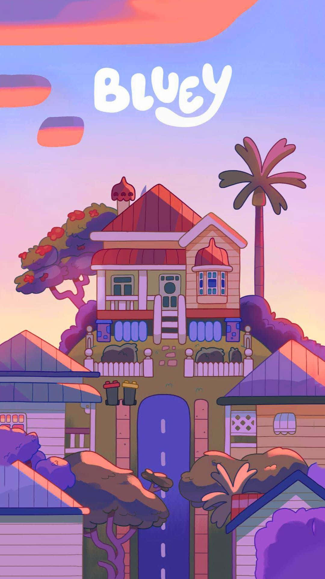 Bluey Animated Show House Aesthetic Wallpaper