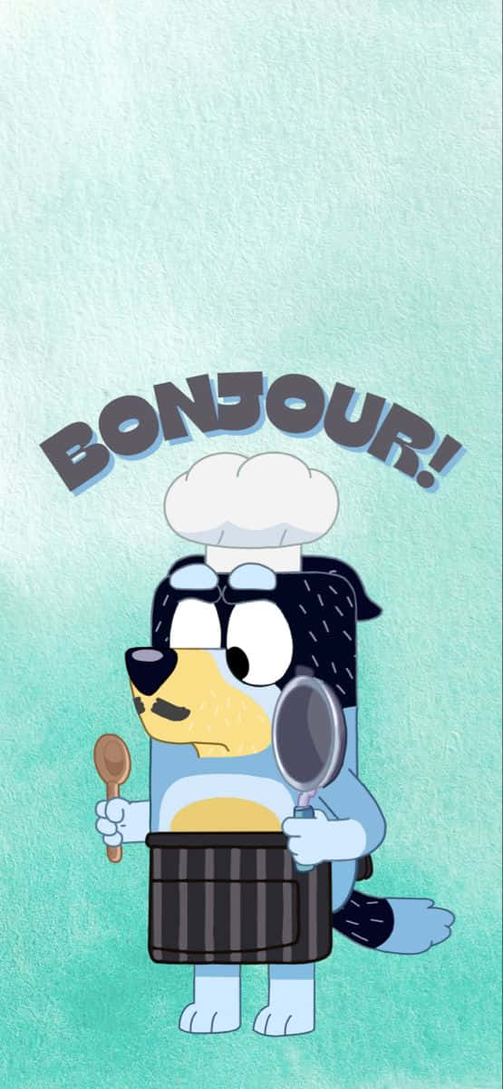 Bluey Chef Bonjour Wallpaper