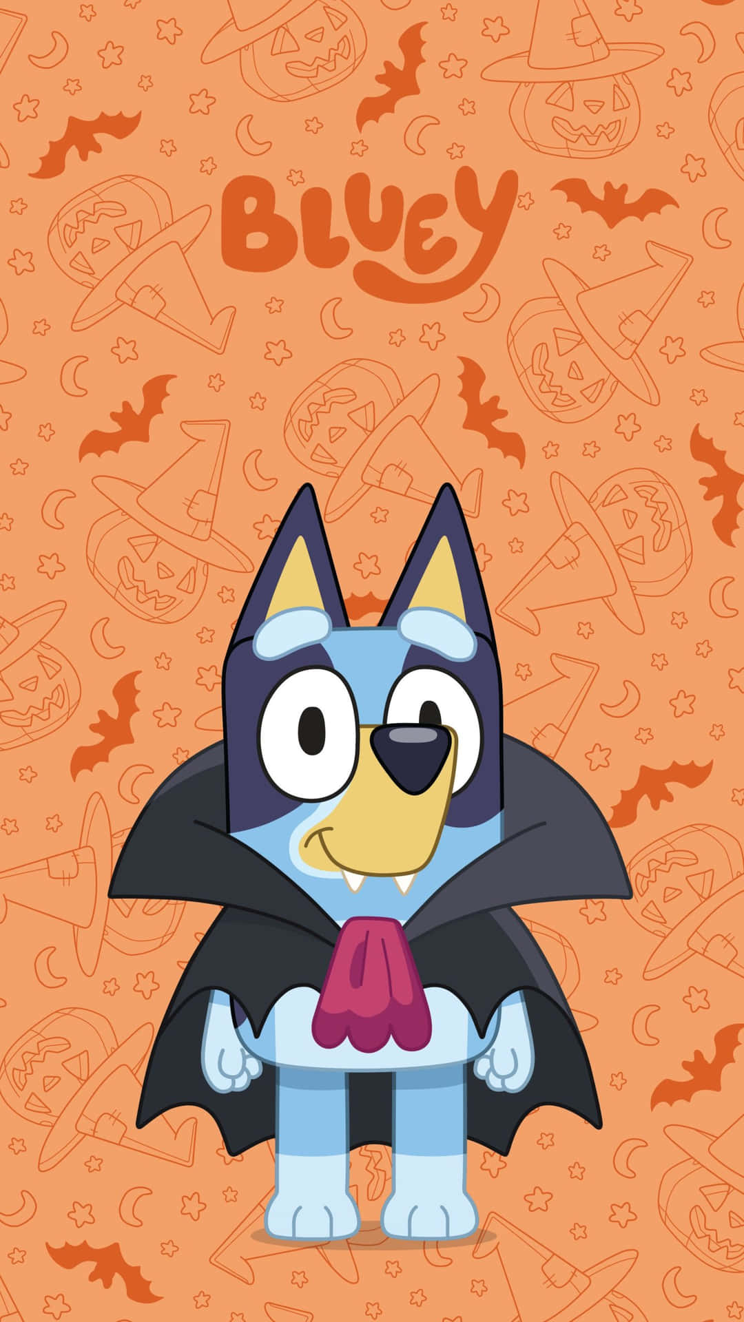 Bluey Halloween Costume Cartoon Wallpaper
