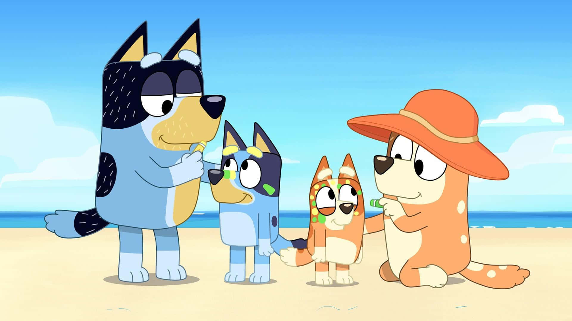 Enjoy the outdoor adventures with Bluey and the family