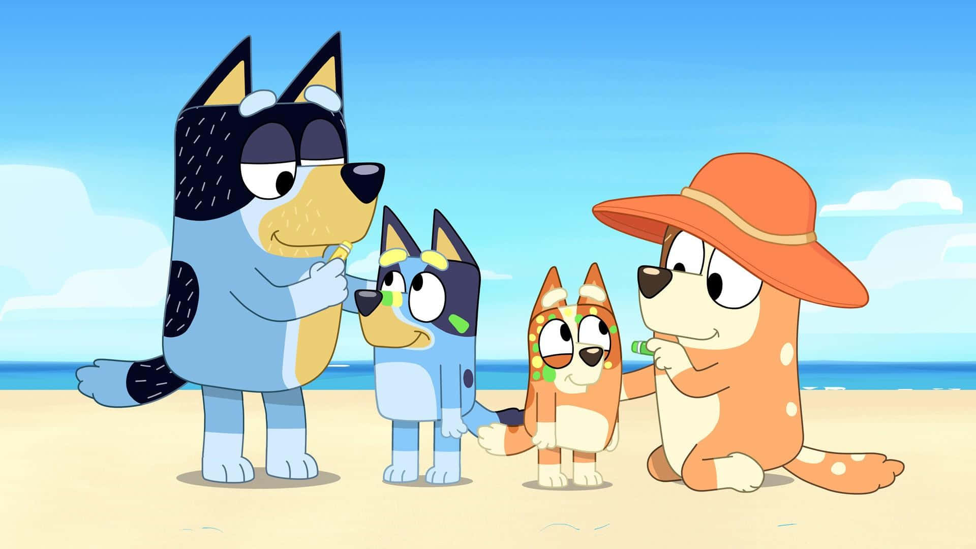 Disfrutade Las Aventuras Al Aire Libre Con Bluey Y Su Familia