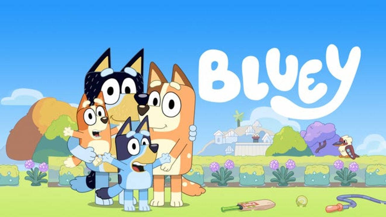 Bluey Sweet Family Picture Wallpaper