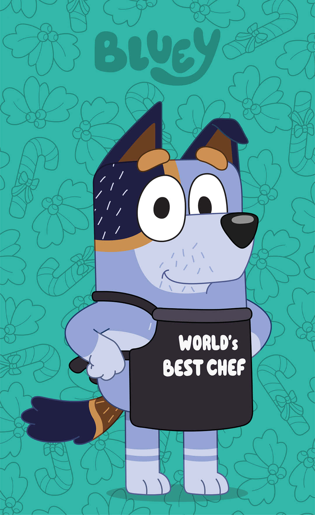 Bluey Worlds Best Chef Cartoon Illustration Wallpaper