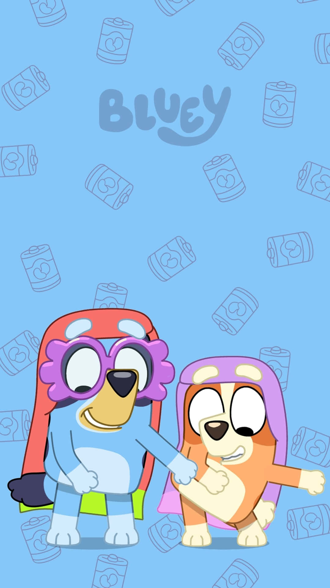 Blueyand Bingo Cartoon Wallpaper Wallpaper