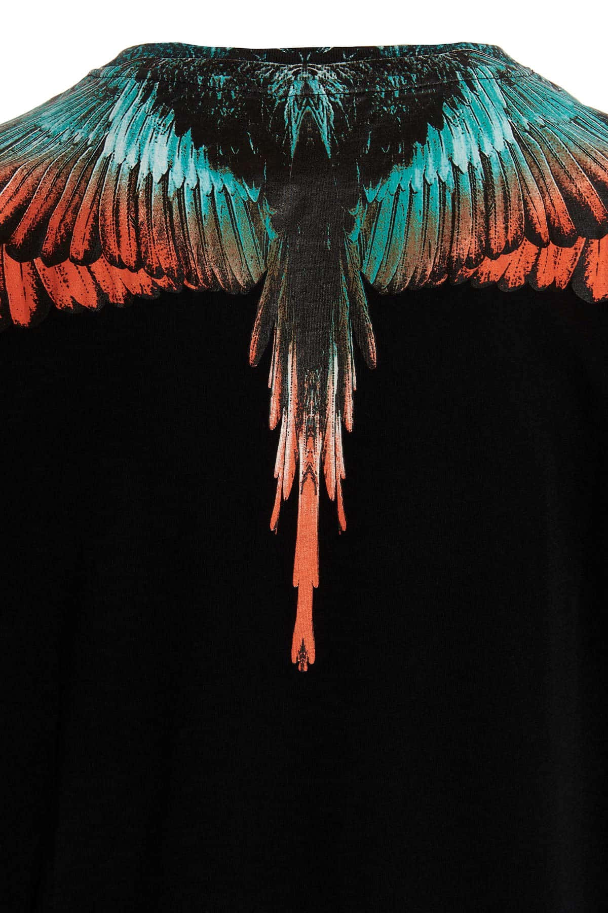 Bluish Green Orange Wings Marcelo Burlon Background