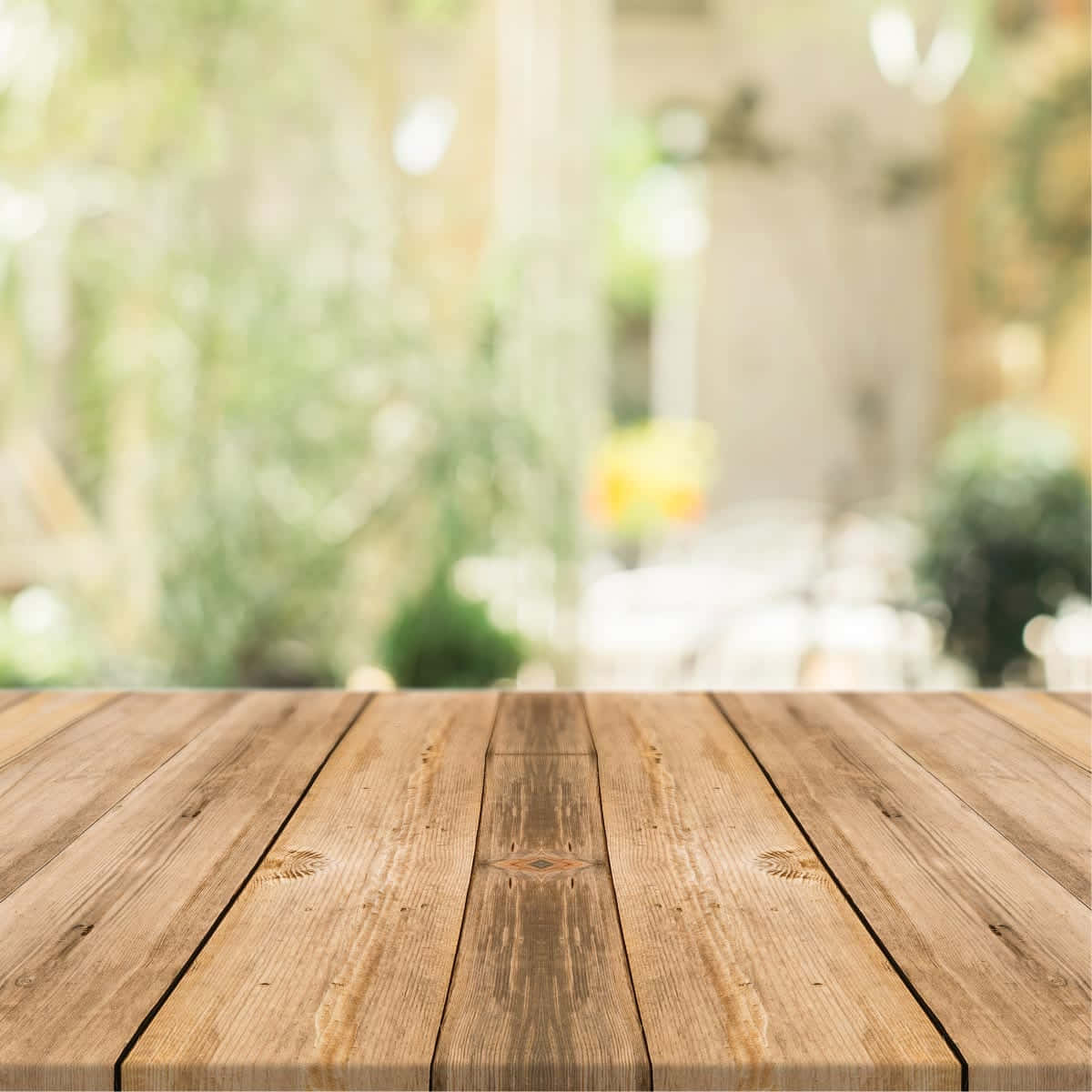 Blur Zoom Background Wooden Table