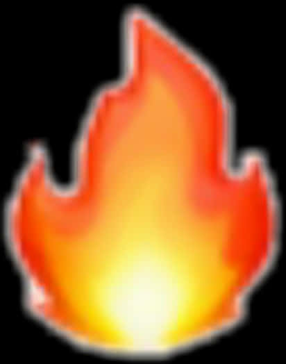 Blurred Fire Emoji PNG