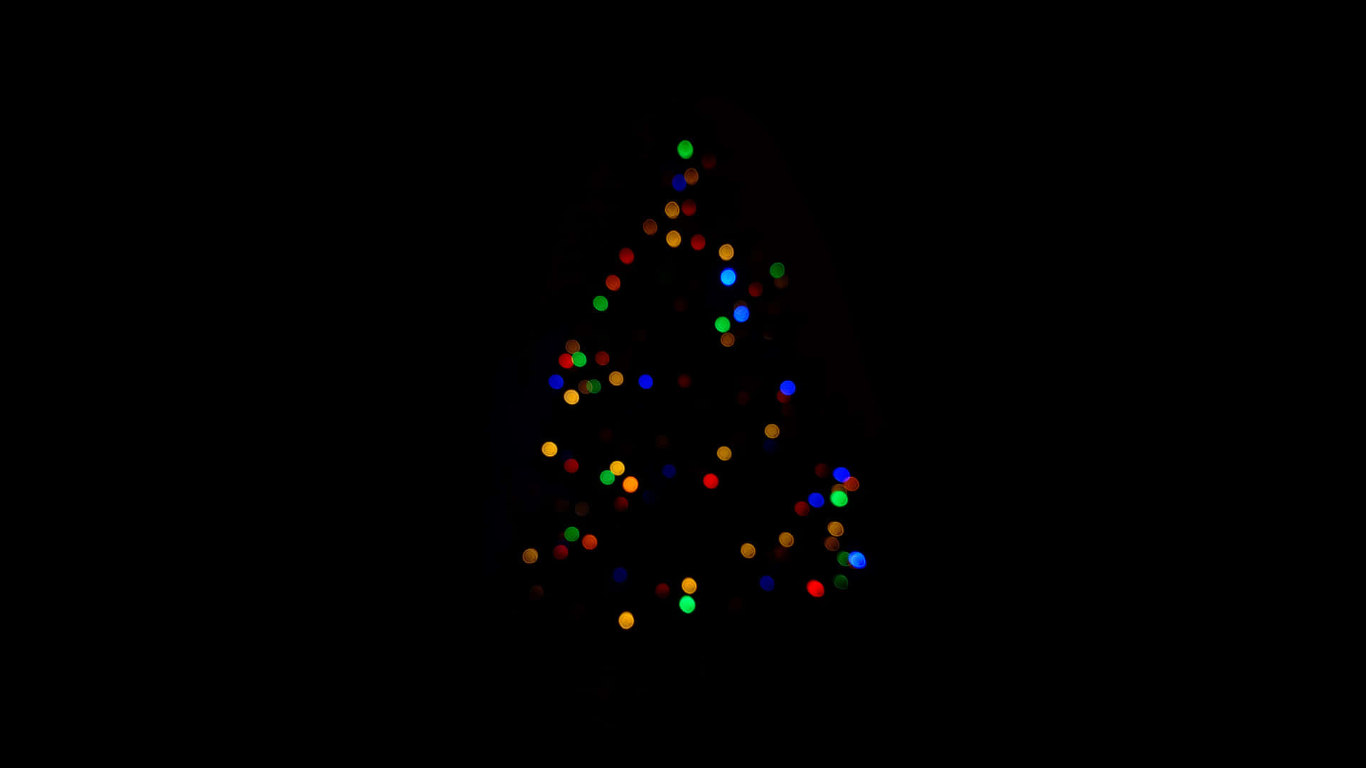 Blurred Lights High Resolution Christmas Desktop Wallpaper