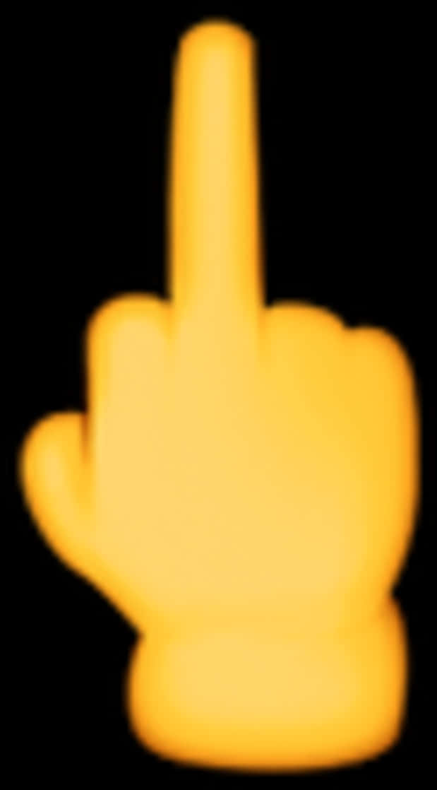 Blurred Middle Finger Emoji PNG