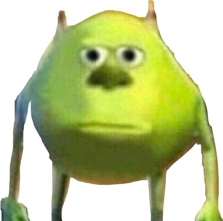 Blurred Mike Wazowski Standing PNG