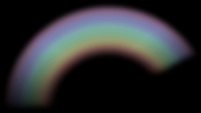 Blurred Rainbow Arc PNG