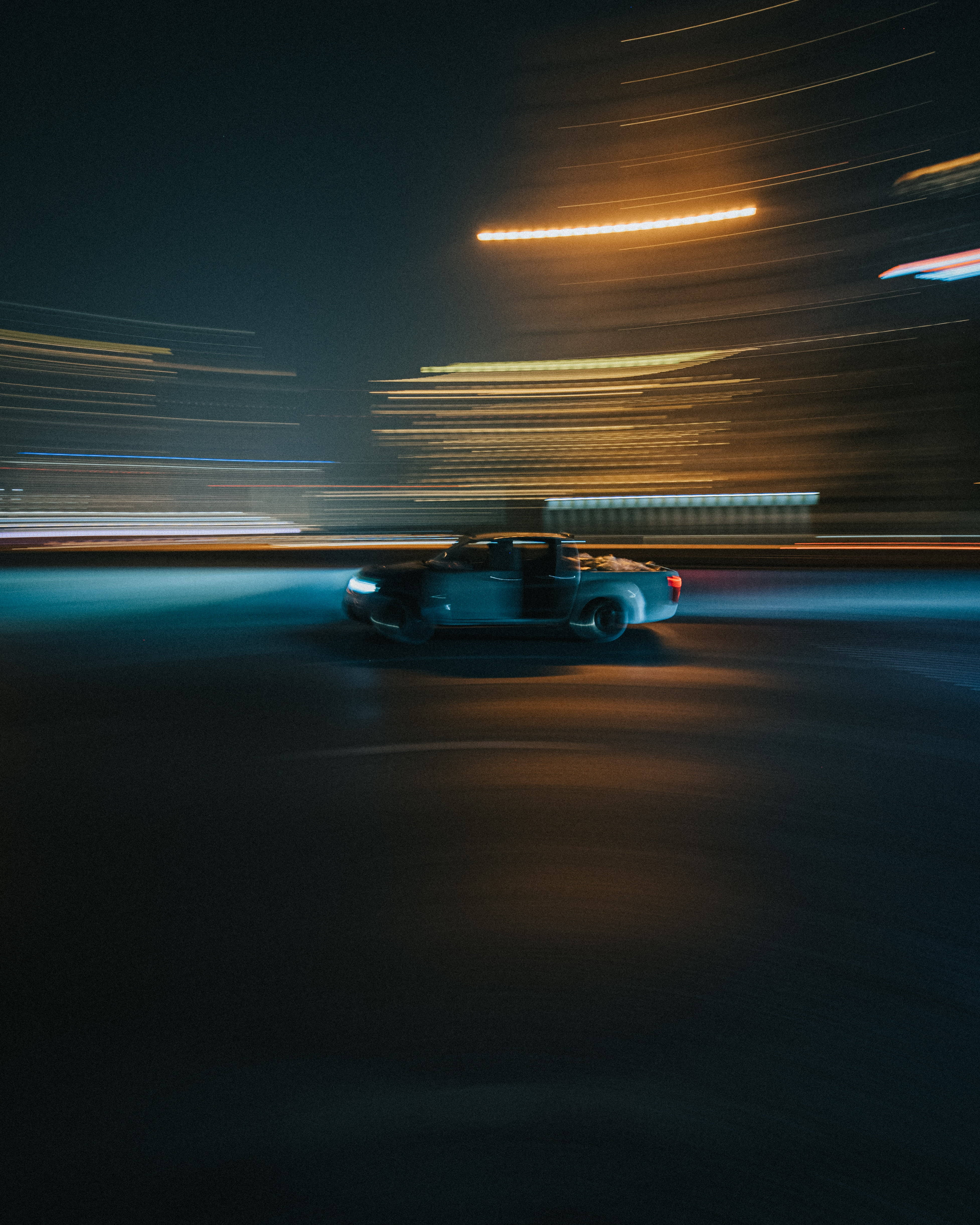Blurry Aesthetic Car In Speed iPhone Wallpaper