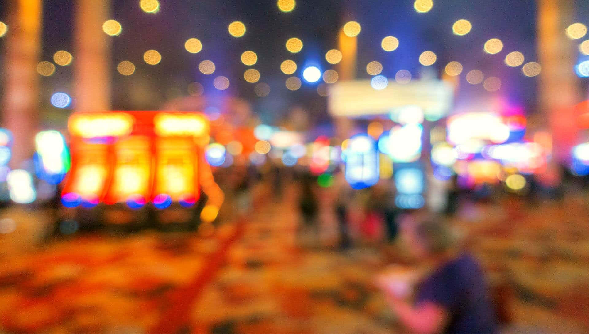 Blurry Background Bright Casino Area