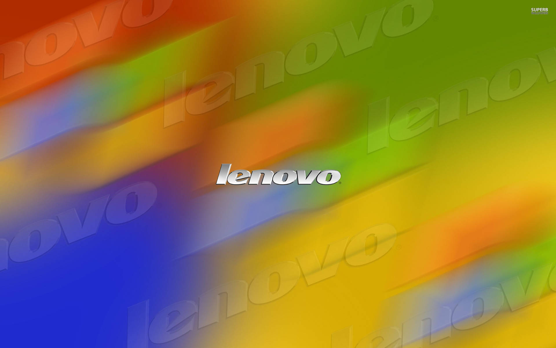 Sløret farverig Lenovo officiel tapet Wallpaper