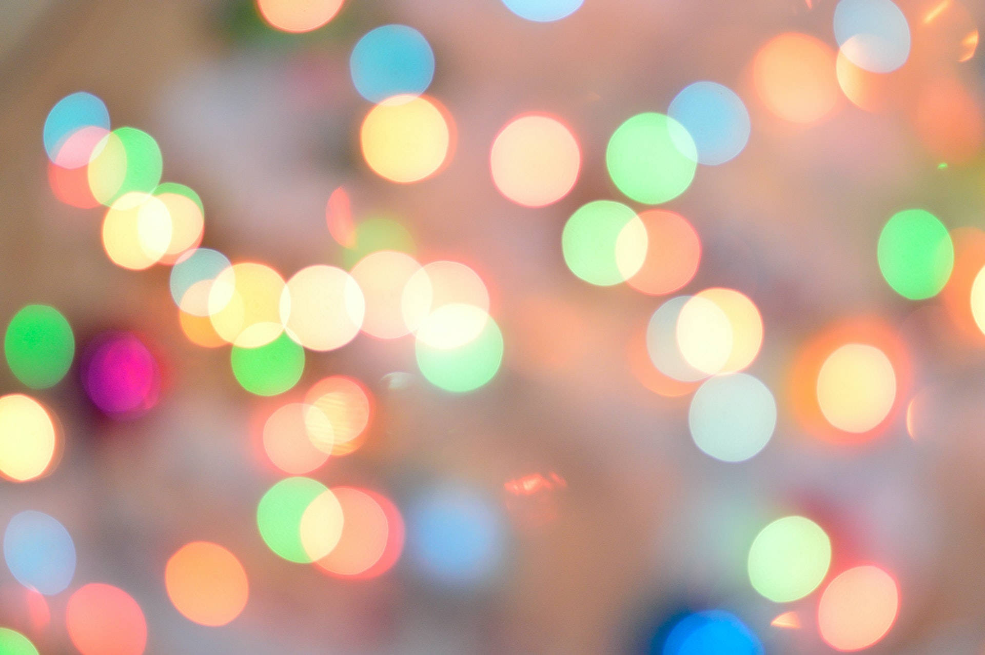 Blurry Colorful Lights Banner Wallpaper