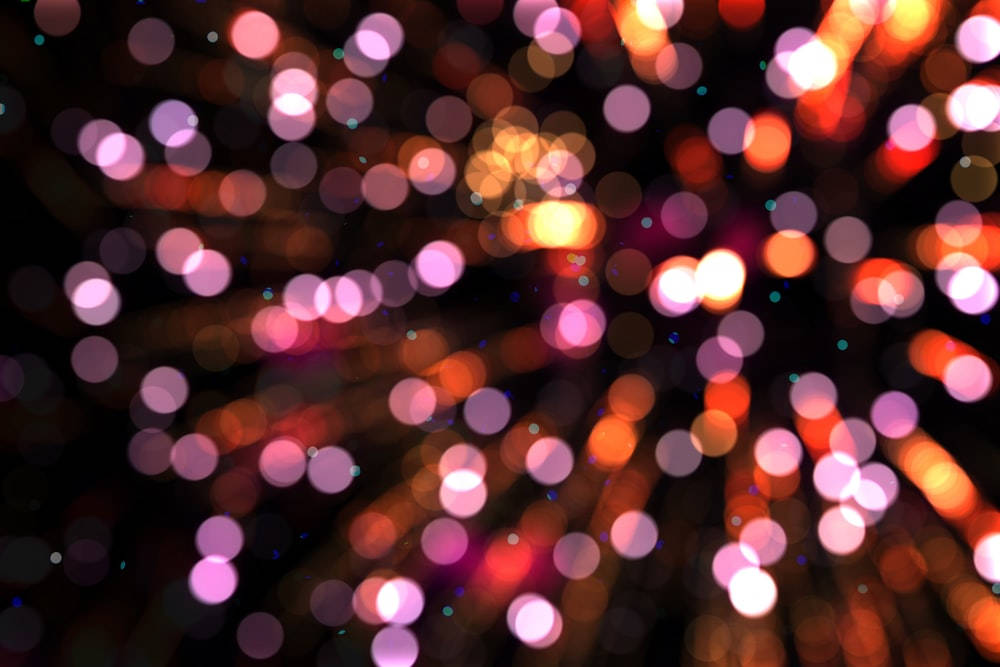 Blurry Colorful Sparkled Lights Wallpaper