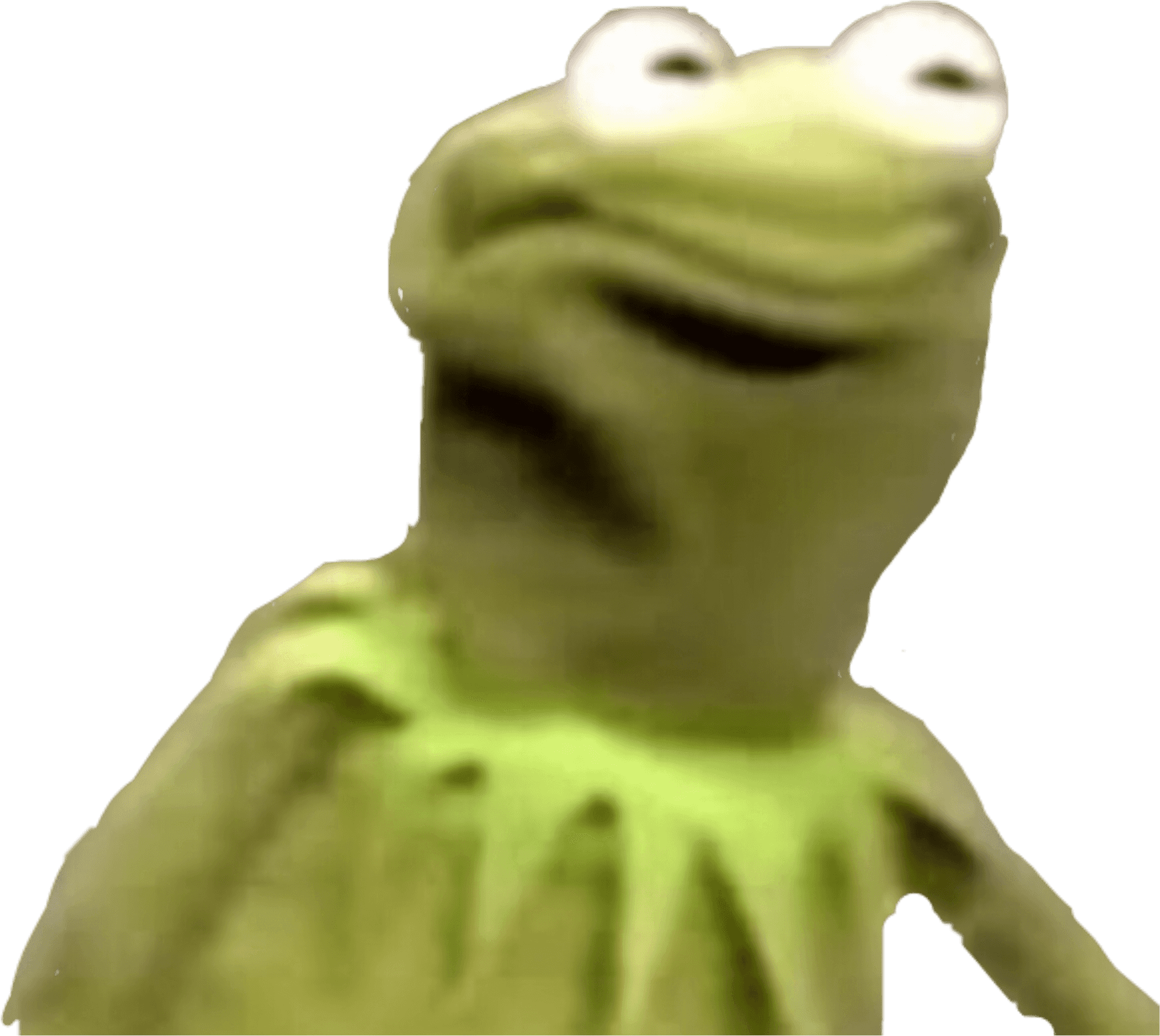 Blurry Kermit Meme PNG