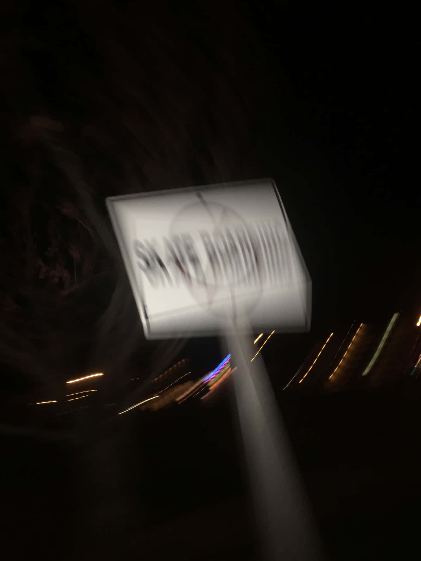 Blurry Night Sign Motion Wallpaper