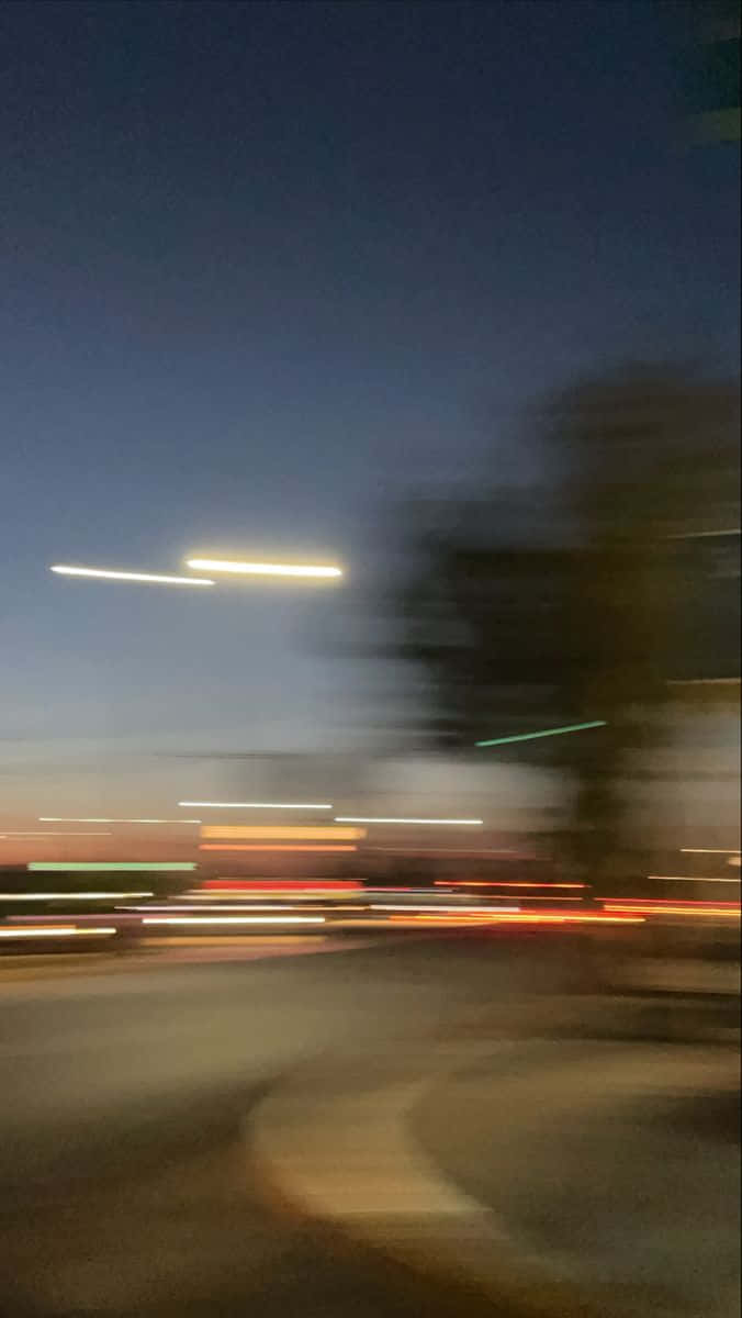 Blurry Road During Sunset Picture