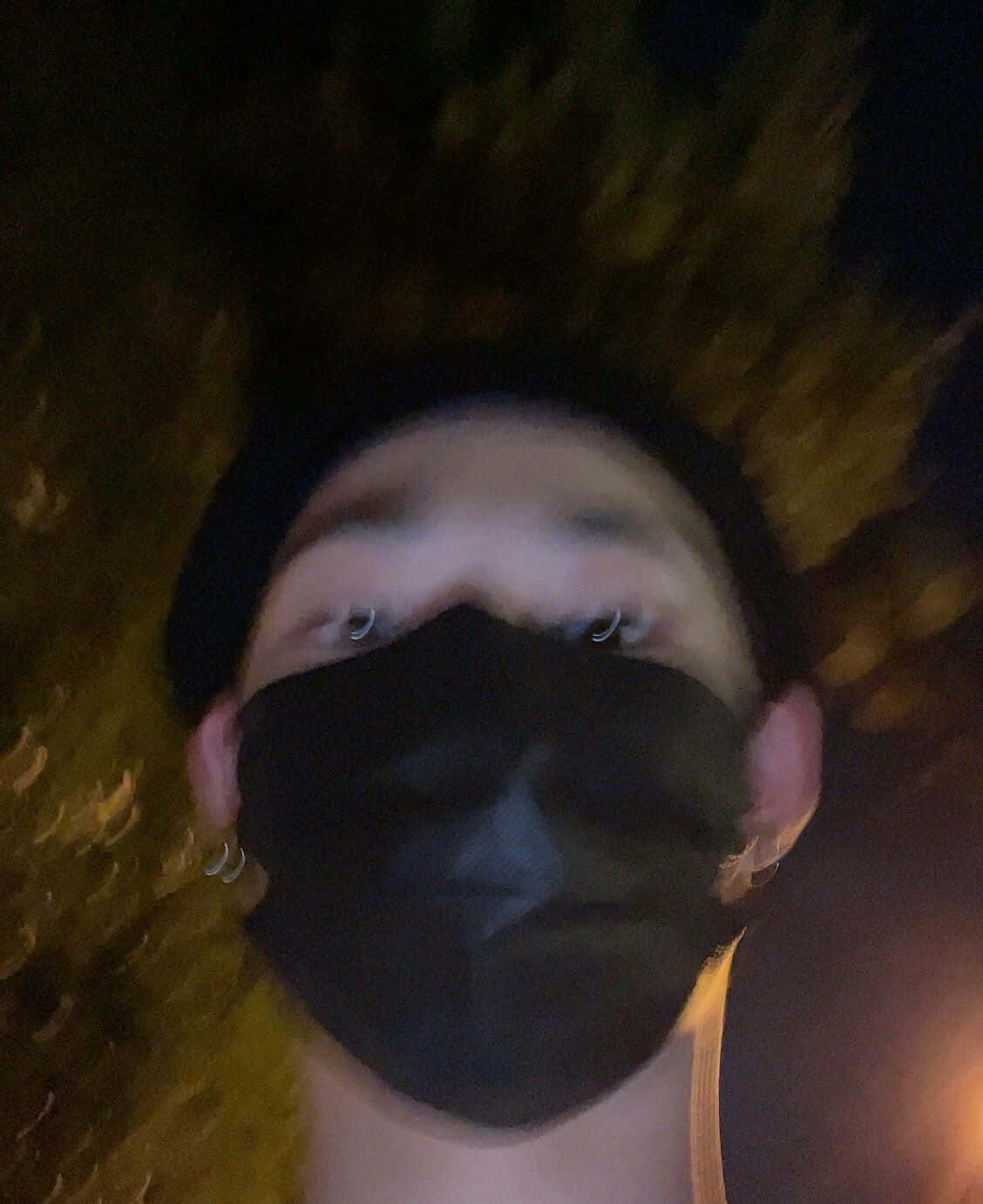 Blurry Man In Mask Picture