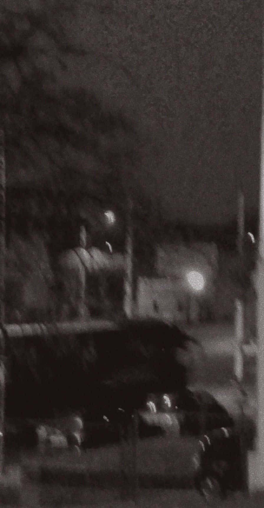 Blurry Suburb Black And White Picture