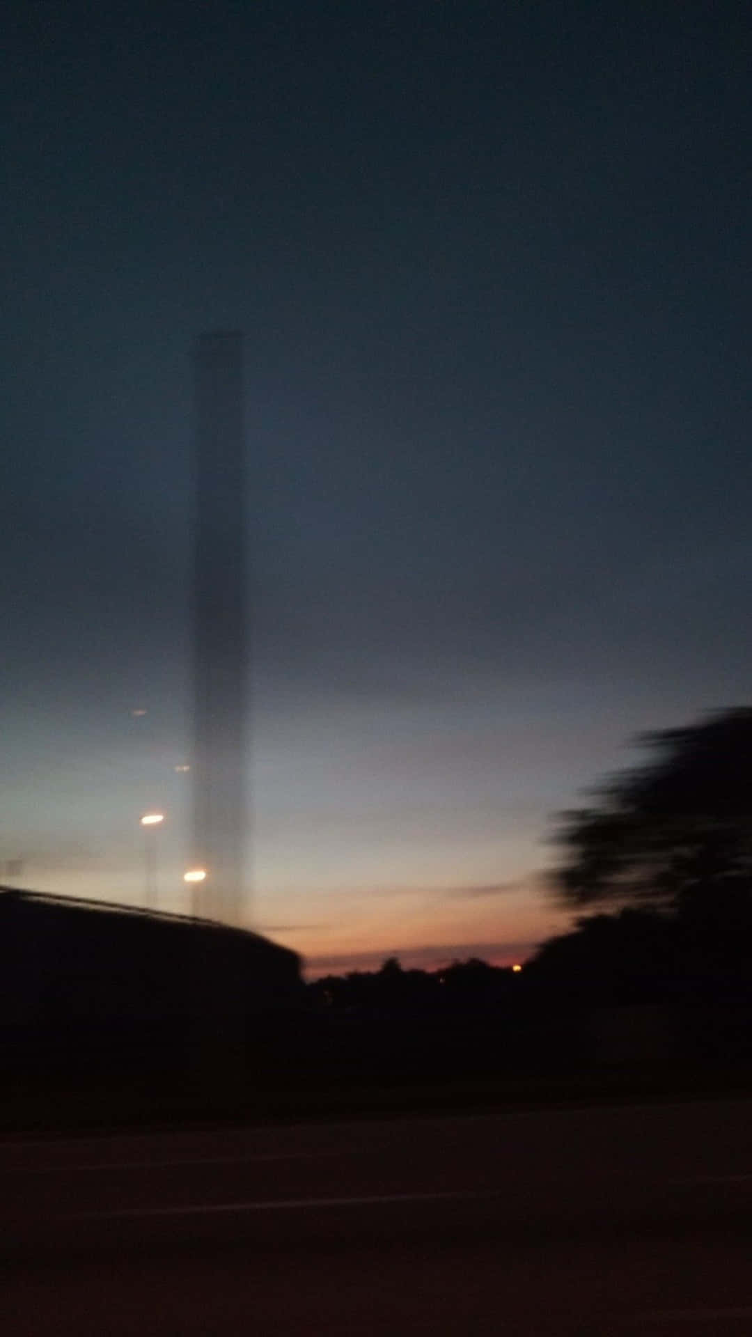 Blurry Sunset Electricity Lines Picture