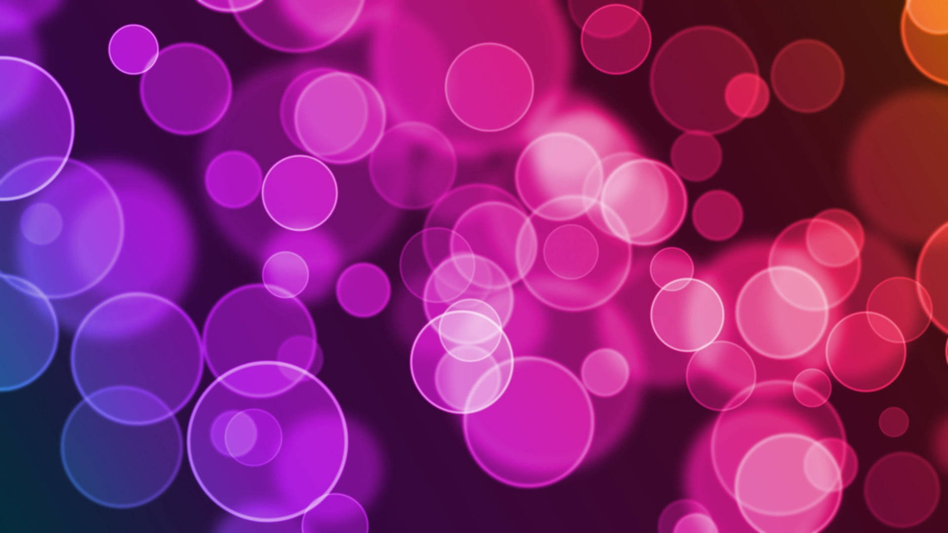 Blurry Pink Circular Sparkles Wallpaper