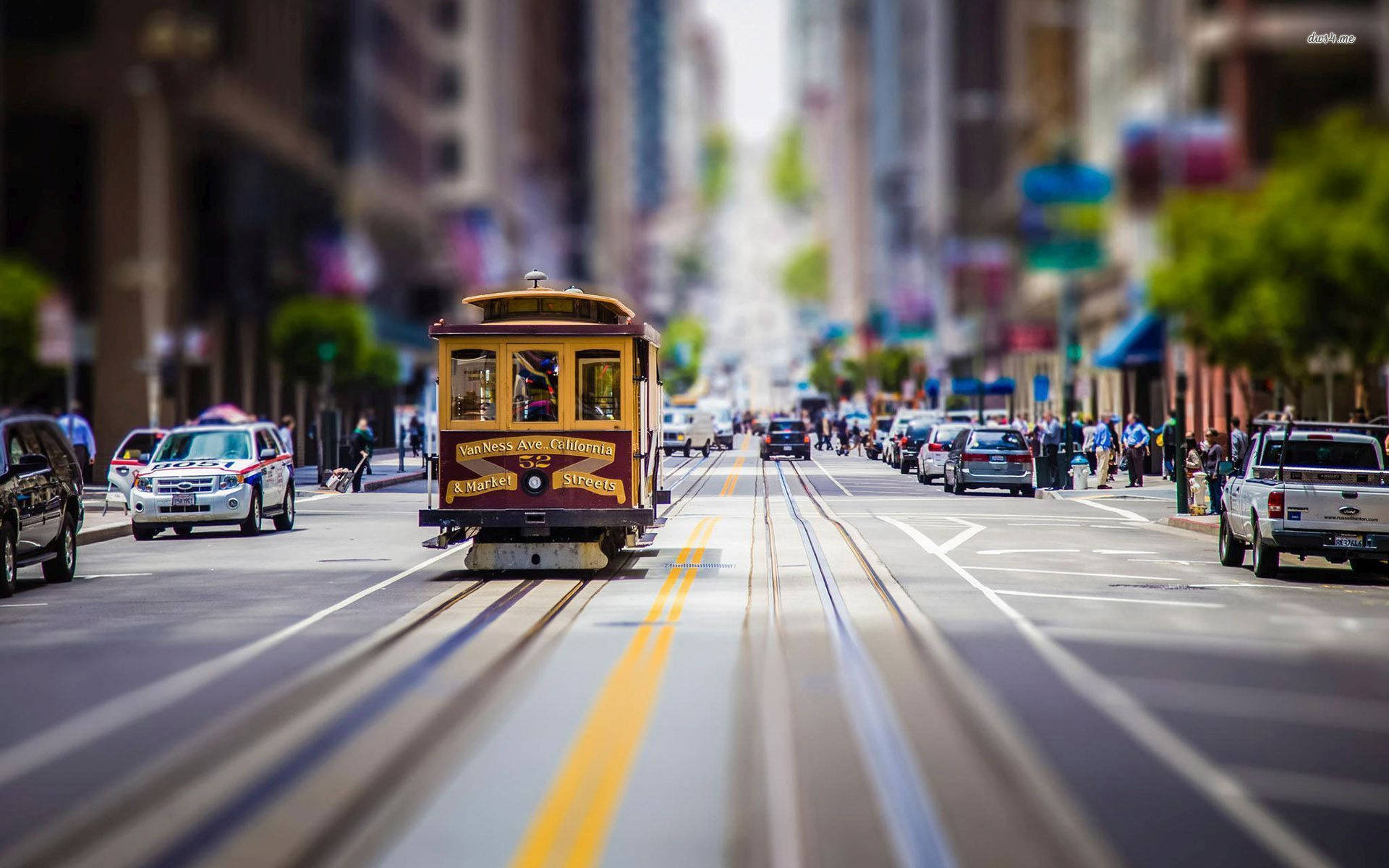 Blurry Railway San Francisco Photography Wallpaper