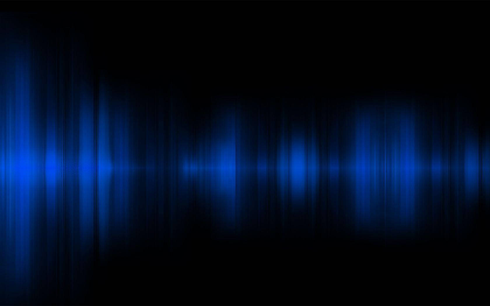 Blurry Wavelengths On Black And Blue Background Wallpaper
