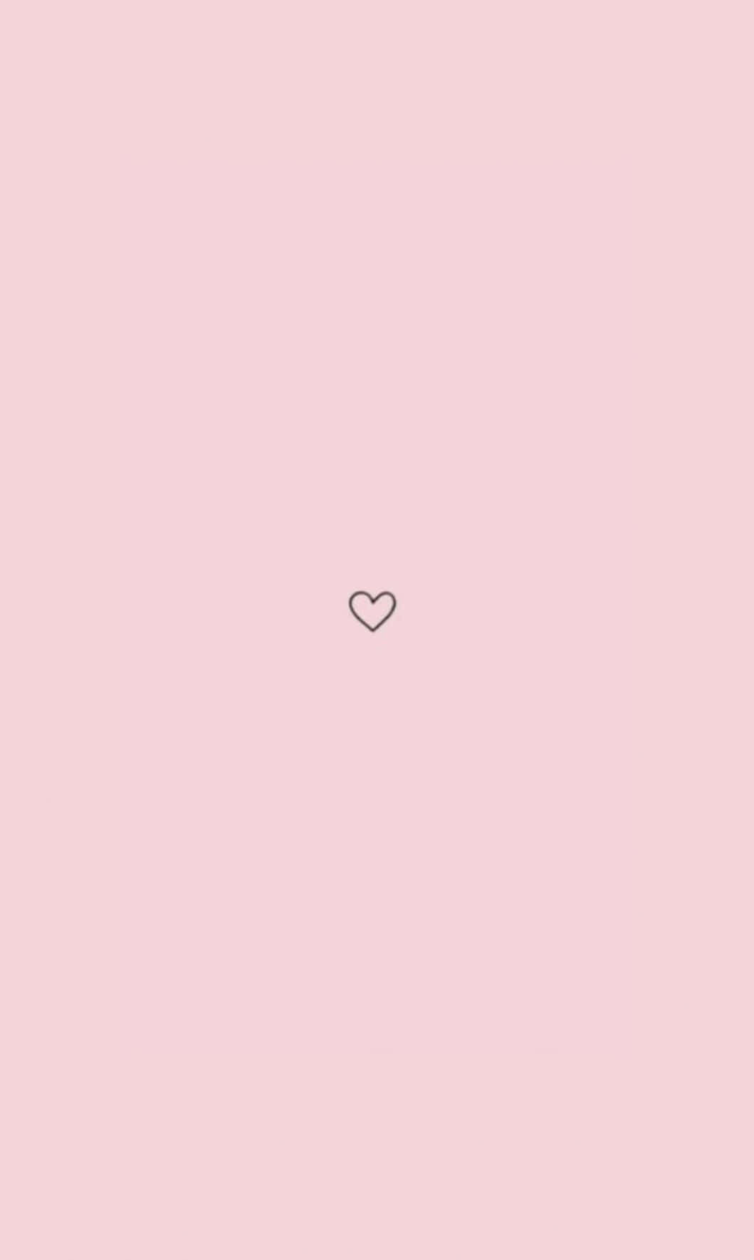 Tiny Heart On Blush Background