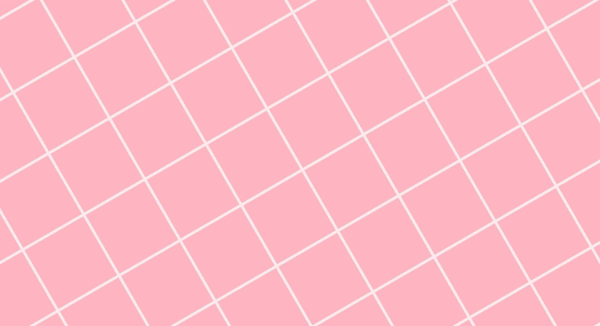 White Grid In Pink Blush Background