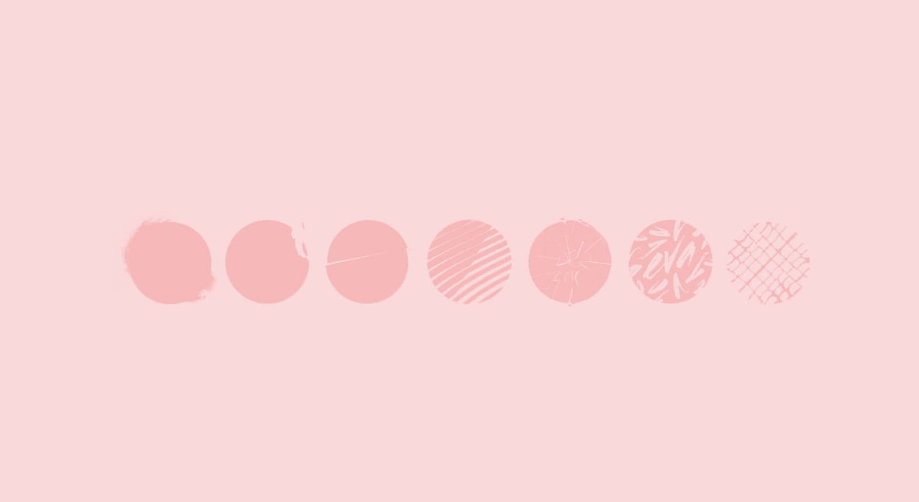 Bts Wings Album Icons On Blush Background