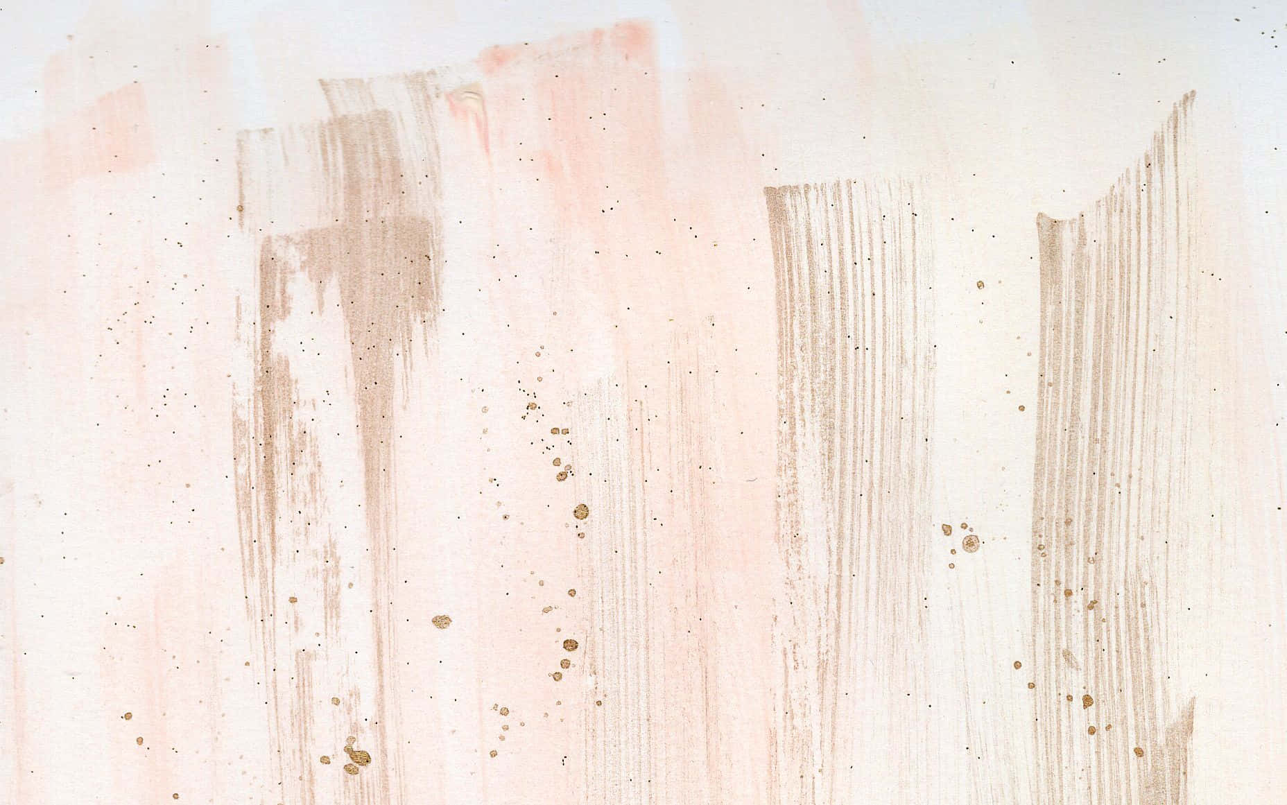 Brush Paints In Beige And Blush Background