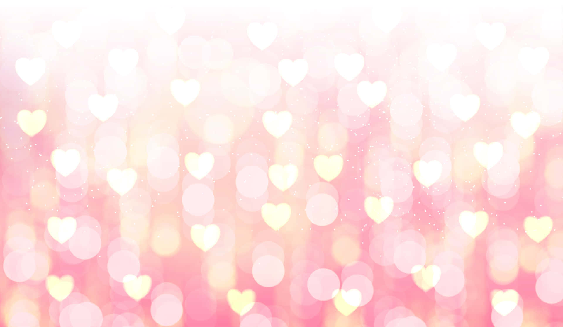 A Pink Background With Hearts On It