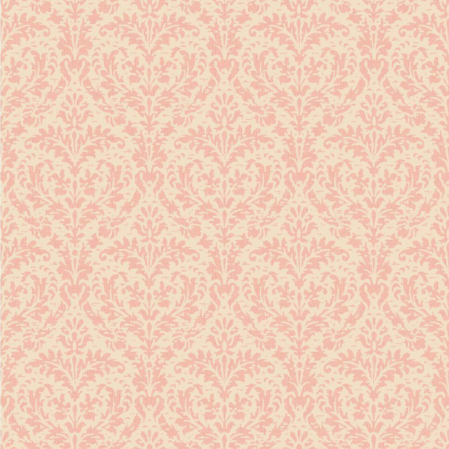 Blush Pink Damask Pattern Wallpaper