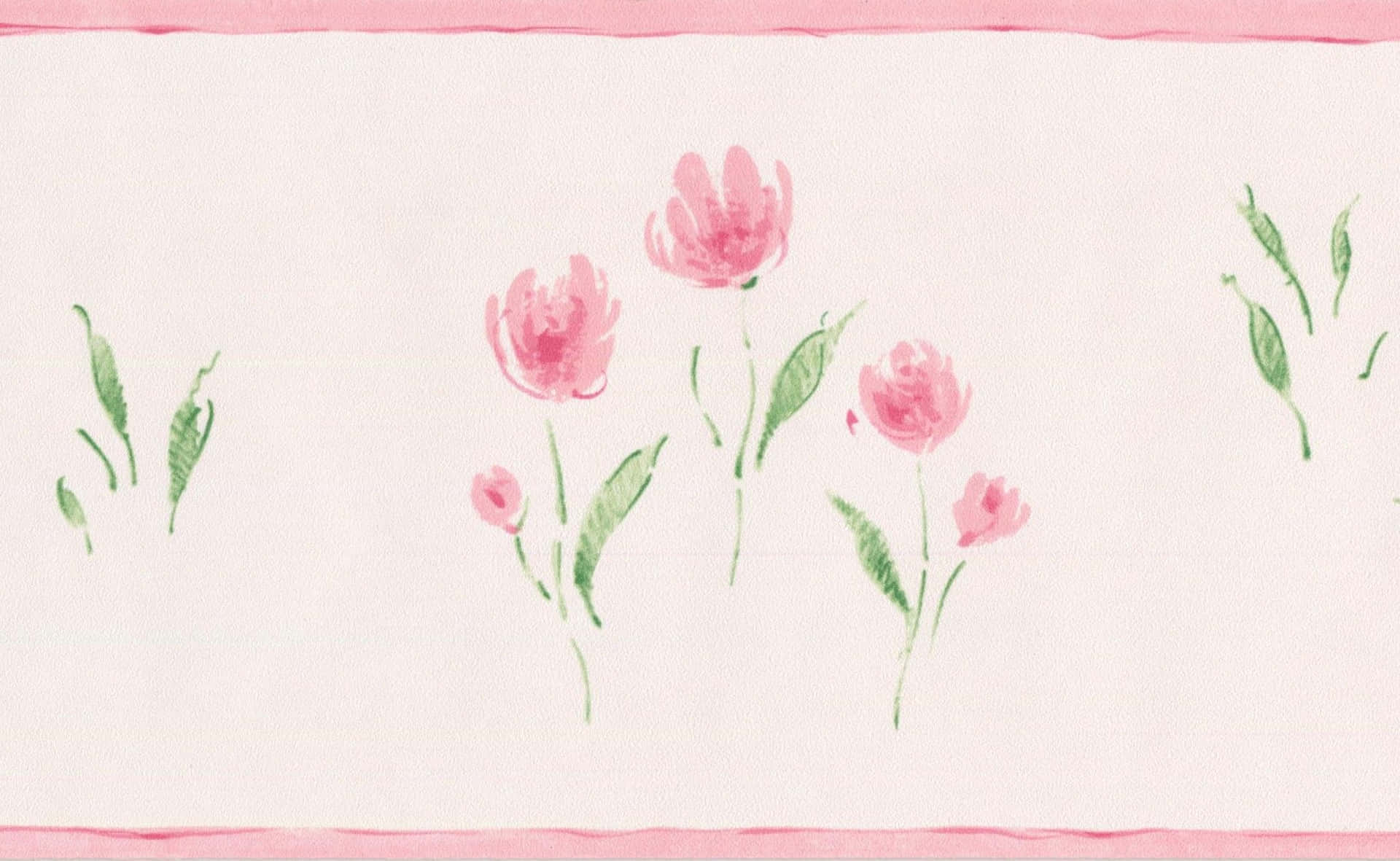 Blush Pink Floral Watercolor Wallpaper