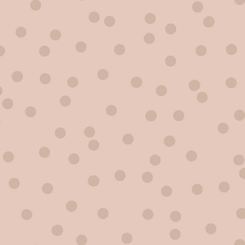 Blush Pink Polka Dot Pattern Wallpaper
