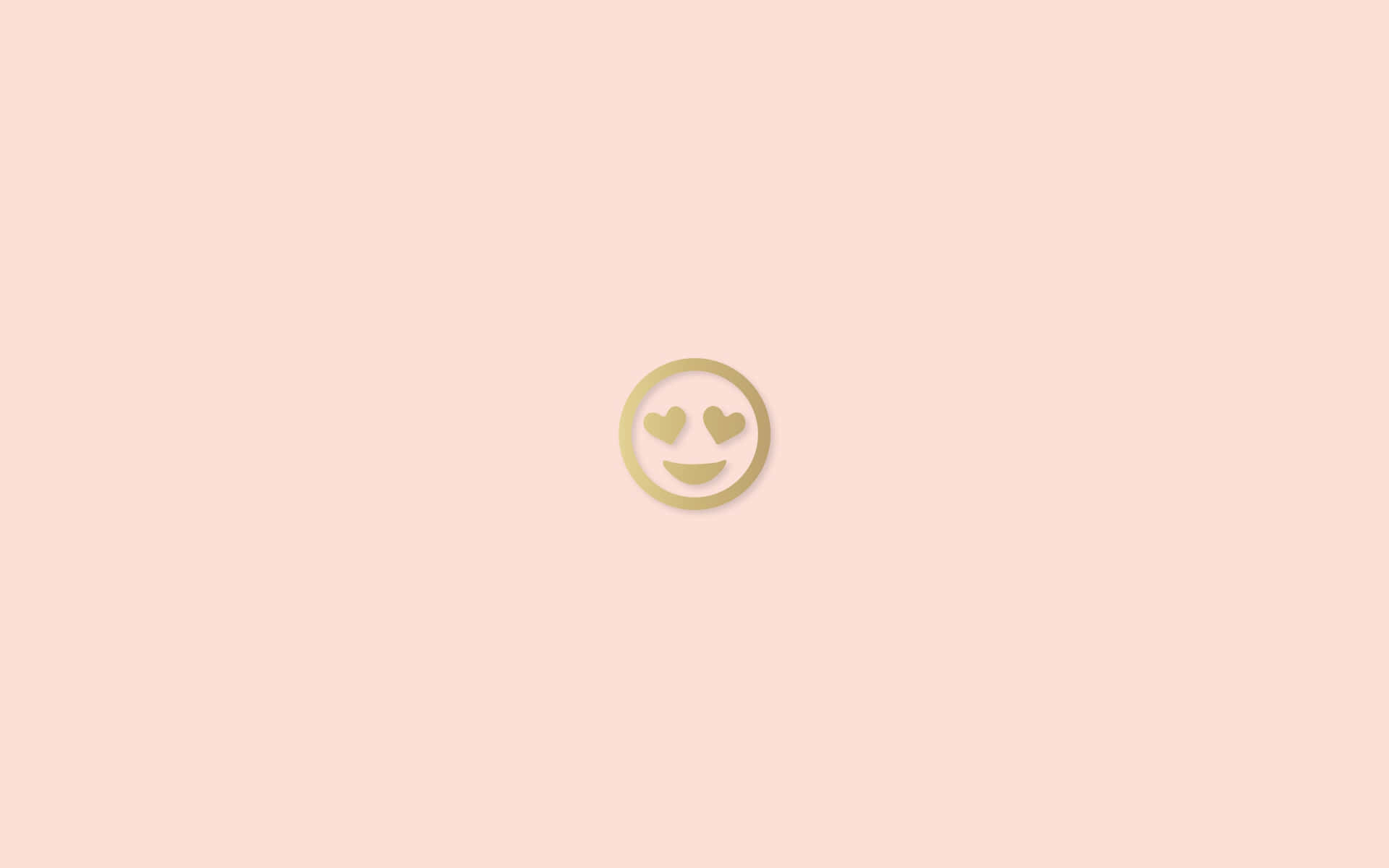 Blush Pink Smiley Button Wallpaper