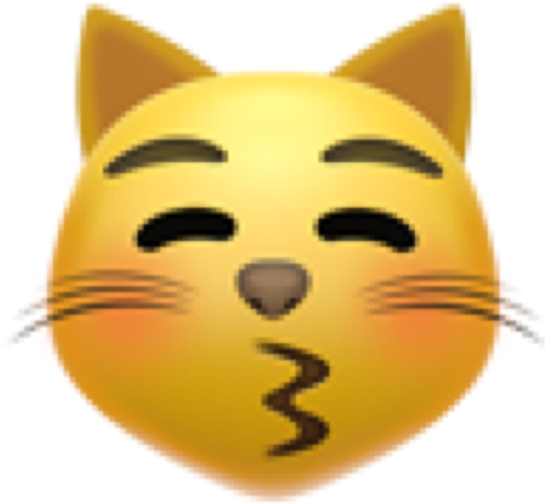 Blushing Cat Emoji.png PNG